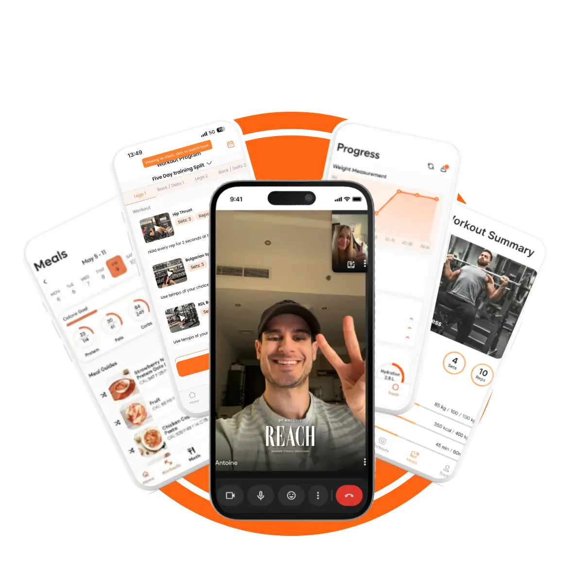 Online coaching session